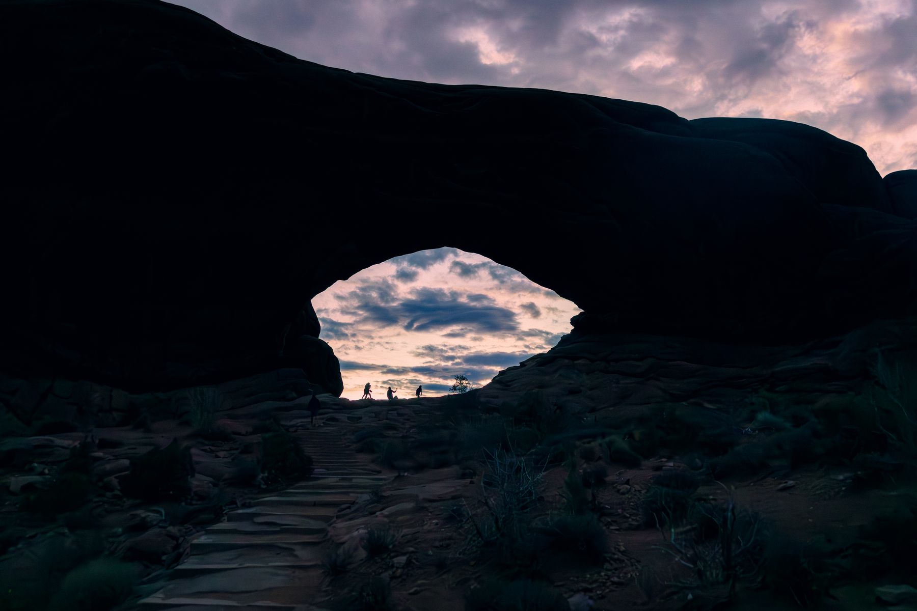 Predawn Photographers Prepare in South Window